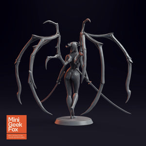 Succubus - DnD Demon, Fantasy Miniature, Tabletop RPG Figure - board game expansion set - BoardGeekFox