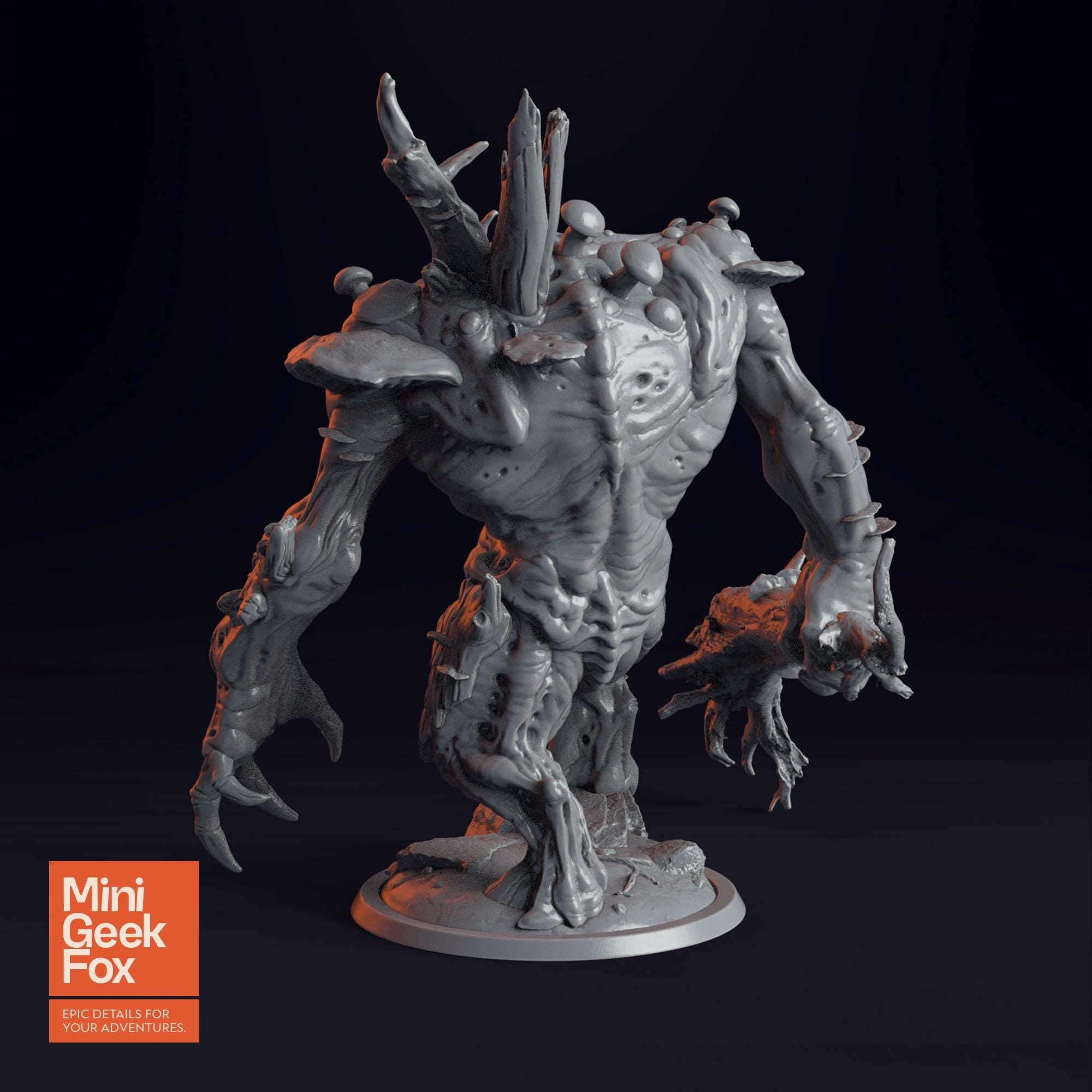 Myconid Sovereign Miniature - Large Mushroom DnD Monster, Tabletop RPG - board game expansion set - BoardGeekFox