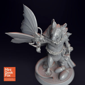 Moussin Messenger - Fantasy Miniature, DnD Animal Character, Tabletop RPG Figure - board game expansion set - BoardGeekFox