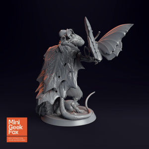 Moussin Messenger - Fantasy Miniature, DnD Animal Character, Tabletop RPG Figure - board game expansion set - BoardGeekFox