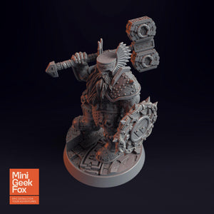 Imar Hakka - The Dwarfs D&D Miniature - Shielded Dwarf Defender for Fantasy Tabletop RPGs - board game expansion set - BoardGeekFox