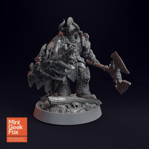 Marius Heartcleaver DnD Miniature - Battle-Ready Warrior with Axe & Shield for Fantasy Tabletop RPGs - board game expansion set - BoardGeekFox