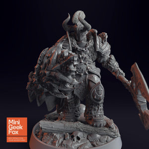 Marius Heartcleaver DnD Miniature - Battle-Ready Warrior with Axe & Shield for Fantasy Tabletop RPGs - board game expansion set - BoardGeekFox