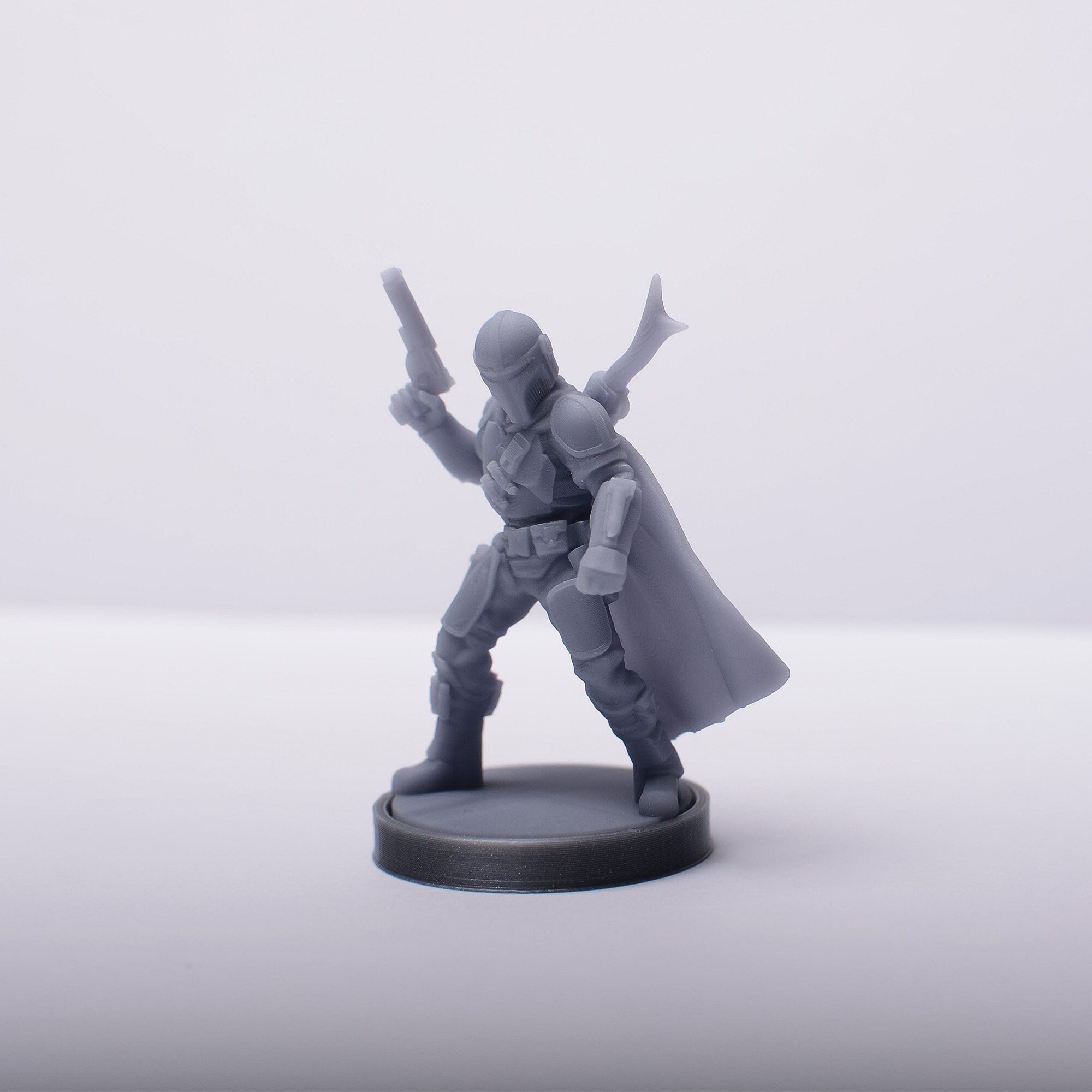 Mandalorian and baby Yoda miniature for boardgames - board game expansion set - BoardGeekFox