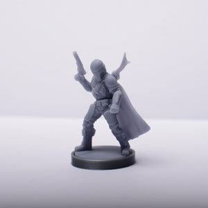 Mandalorian and baby Yoda miniature for boardgames - board game expansion set - BoardGeekFox