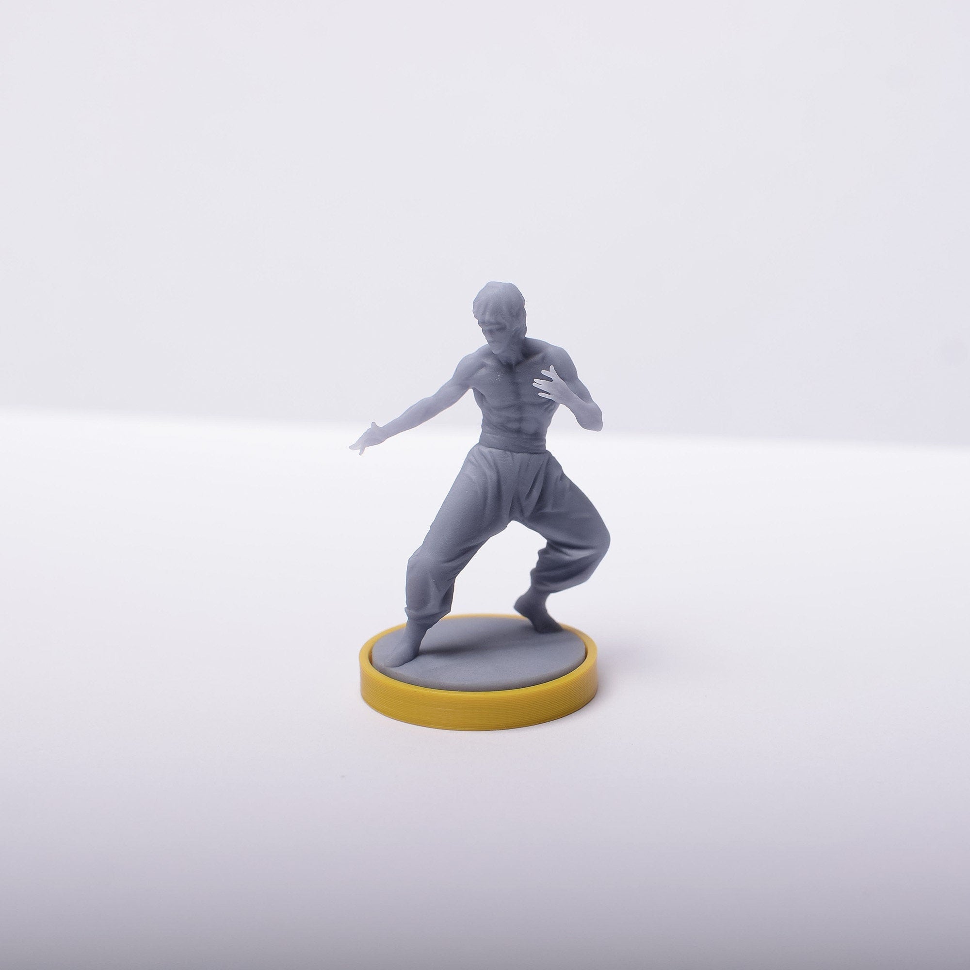 Bruce Lee Figure |  Meeple | Figurines | Unmached | Unmached Game | Unmached Miniatures | Unmached Bruce Lee - board game expansion set - BoardGeekFox