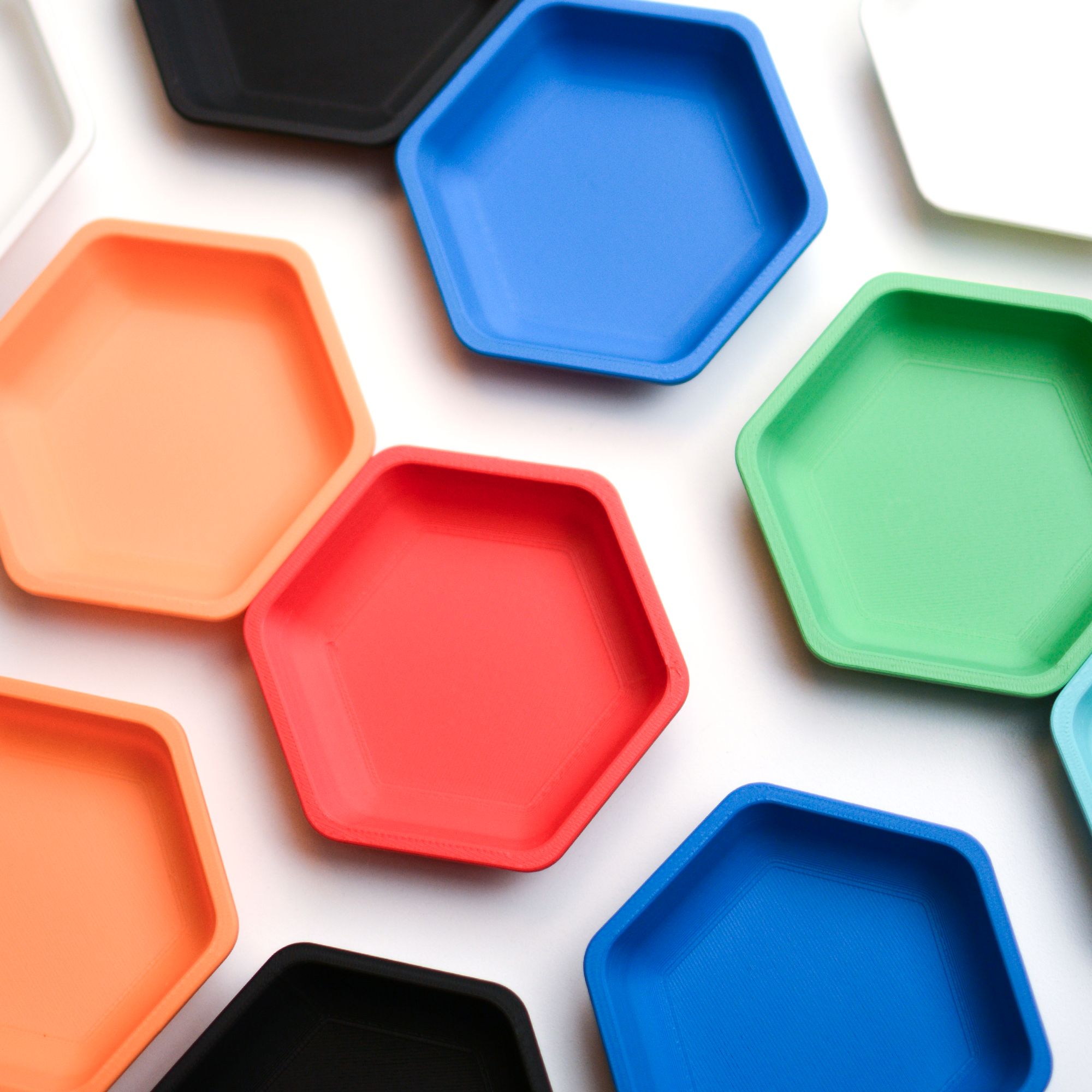 Hexagonal Token Holder – Budget Version - board game expansion set - BoardGeekFox 