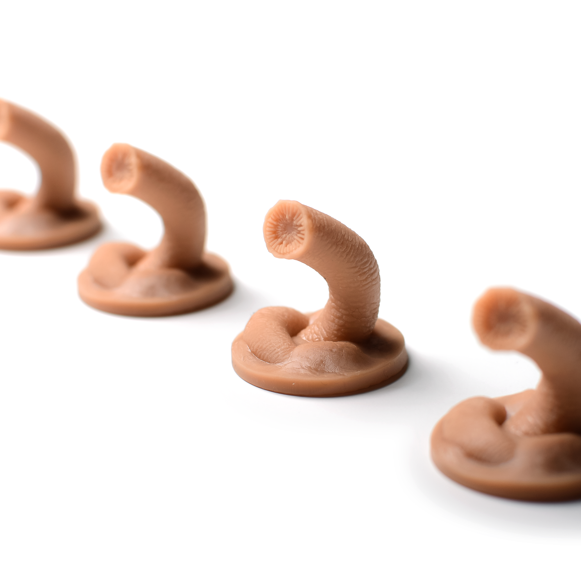 Dune Imperium: Uprising Compatible Sandworm Tokens - 4-Pack 3D Printed Game Accessory