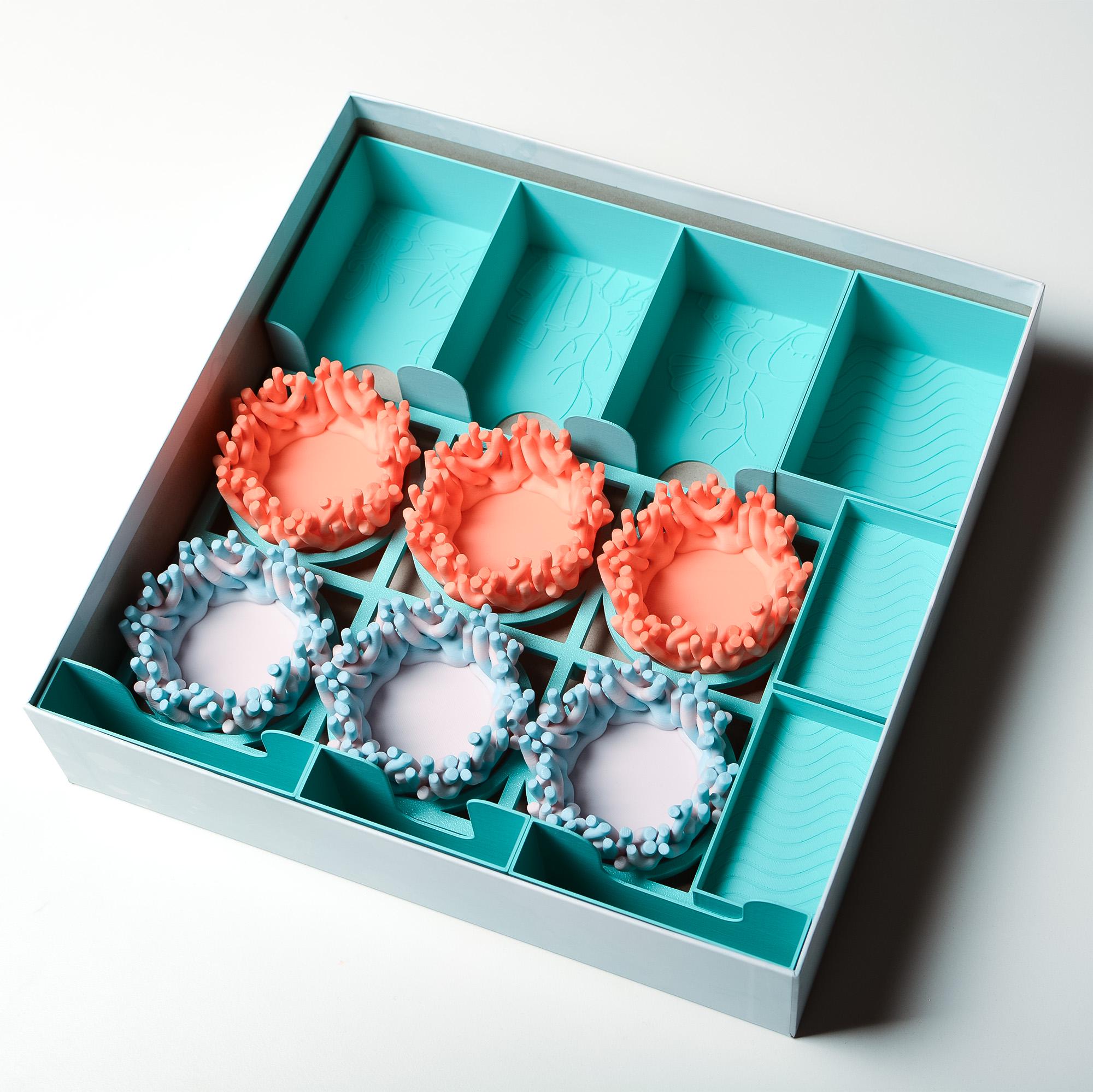 Finspan Board Game Organizer + Coral Resource Holders and Upgrade kit