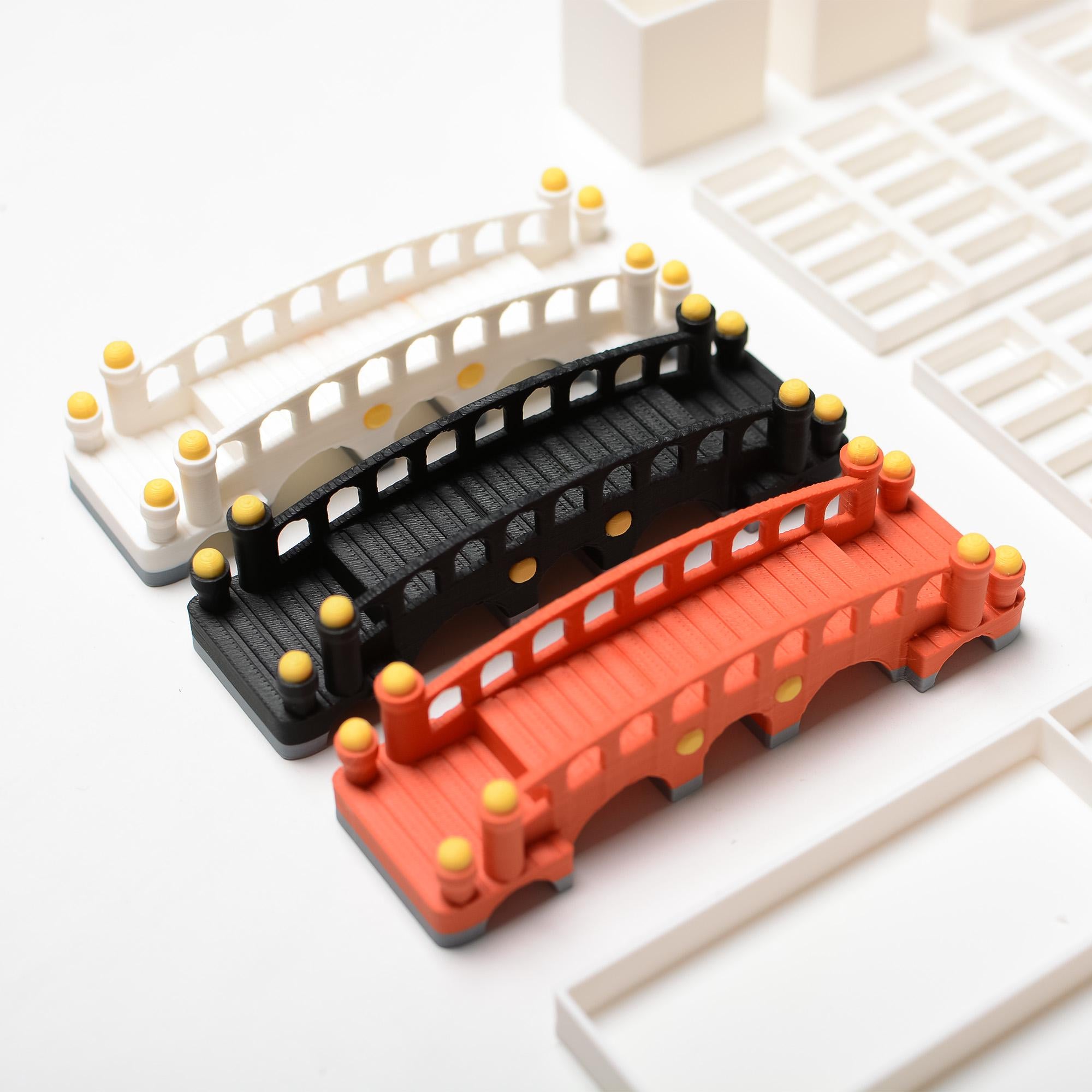 White Castle Insert + Extra 3D Printed Bridges - board game expansion set - BoardGeekFox 