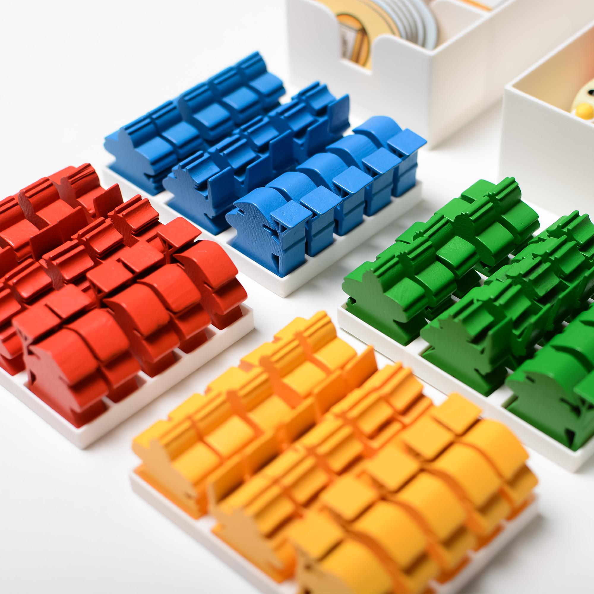 White Castle Insert + Extra 3D Printed Bridges - board game expansion set - BoardGeekFox 