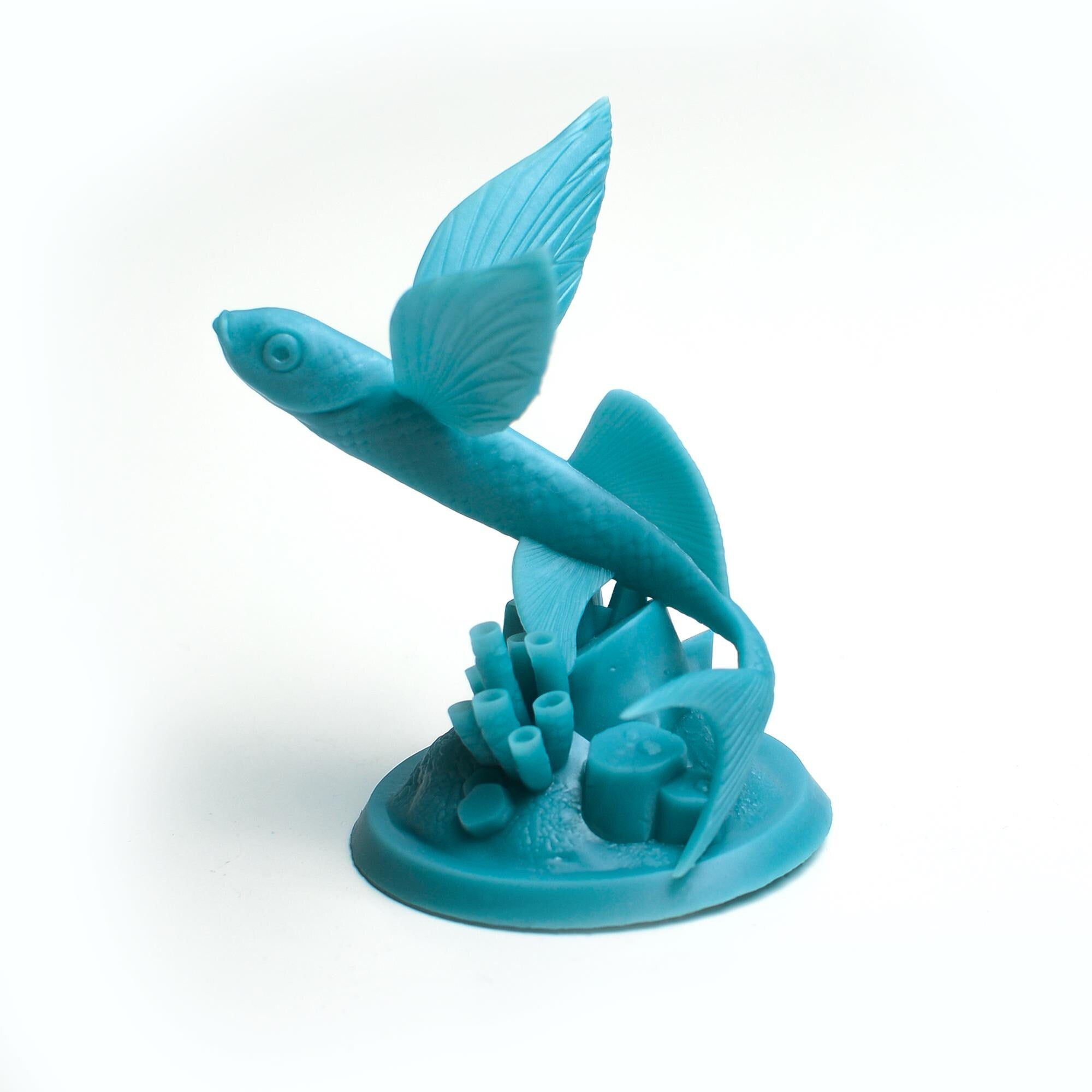 Finspan First Player Token – Flying Fish Miniature for Board Games - board game expansion set - BoardGeekFox 