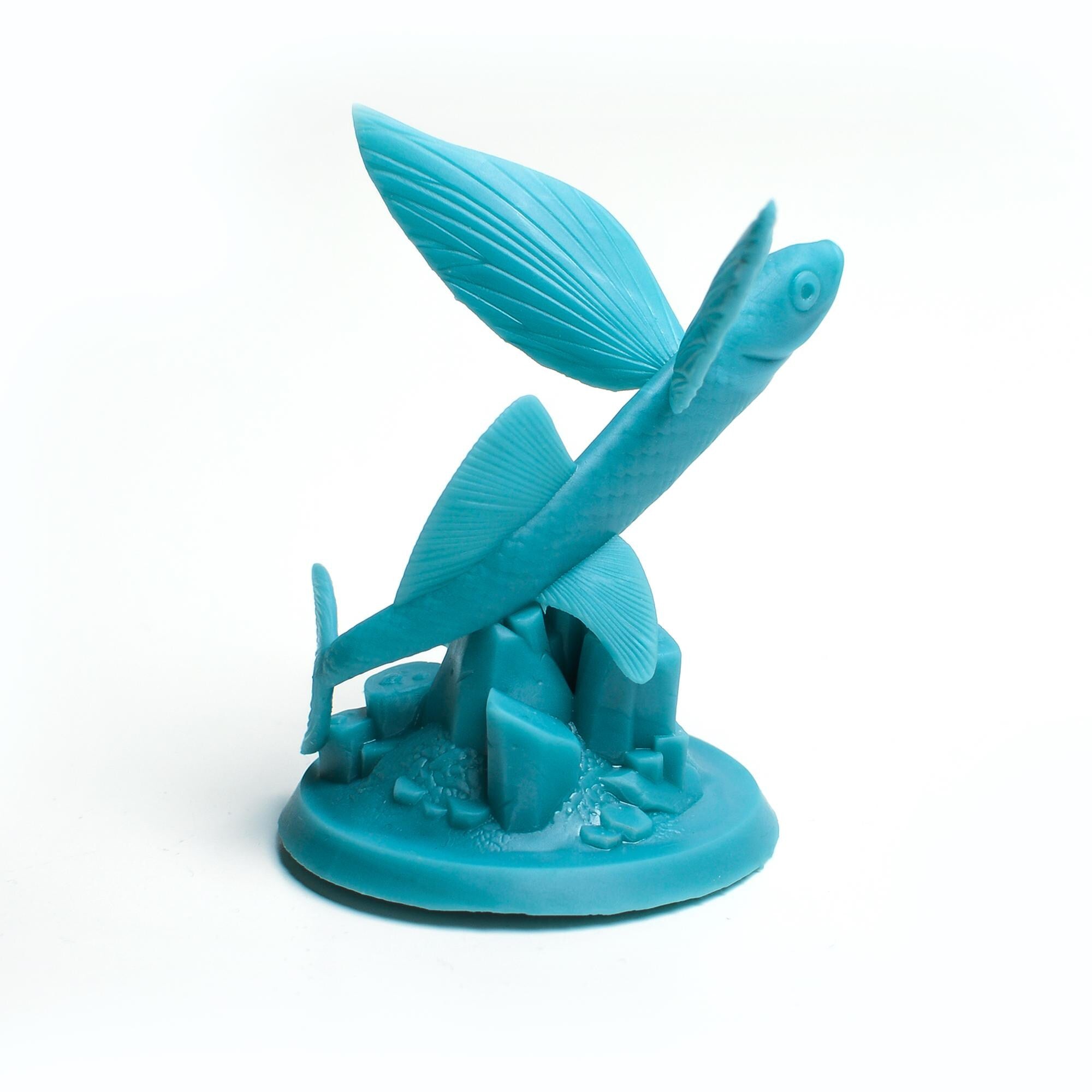 Finspan First Player Token – Flying Fish Miniature for Board Games - board game expansion set - BoardGeekFox 