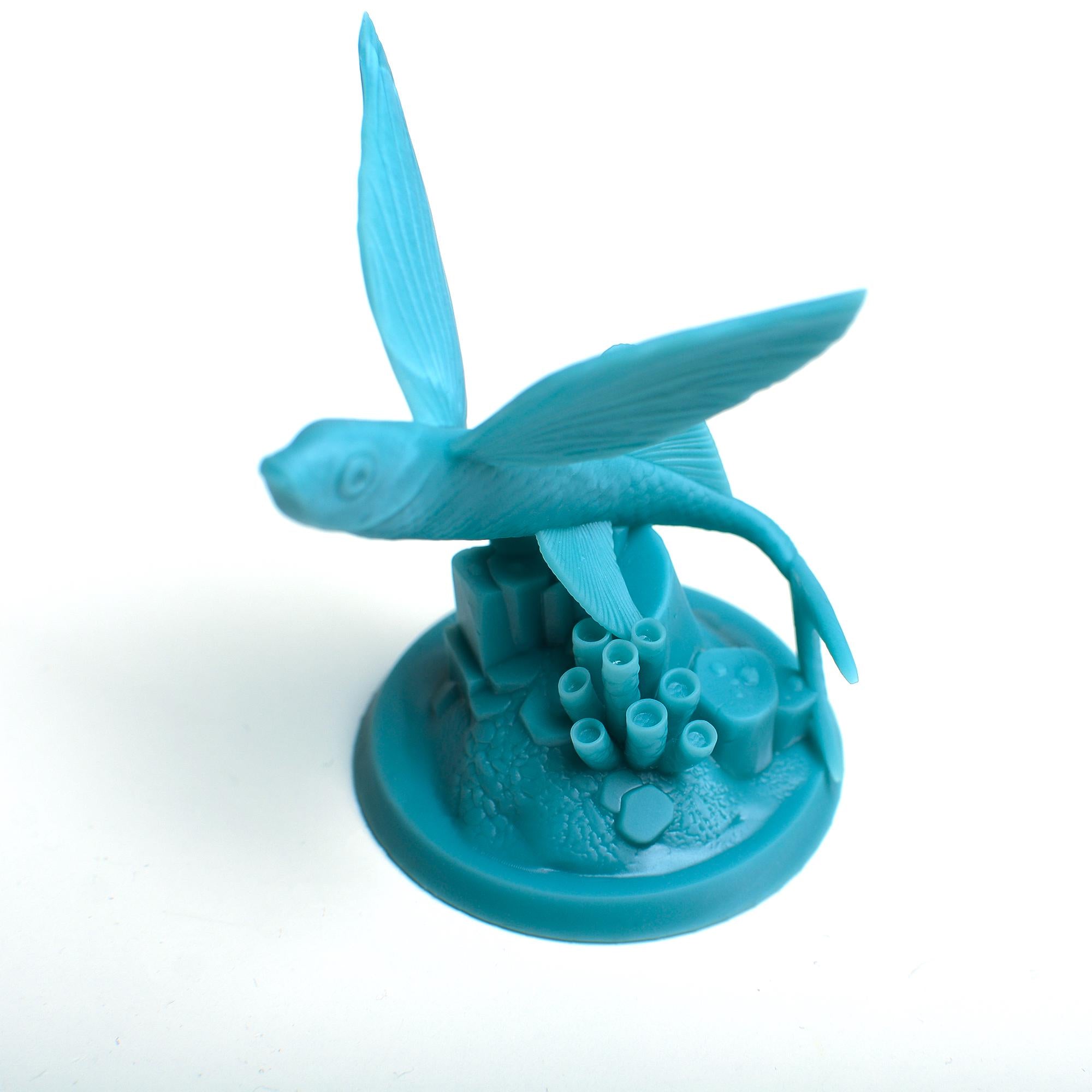 Finspan First Player Token – Flying Fish Miniature for Board Games - board game expansion set - BoardGeekFox 