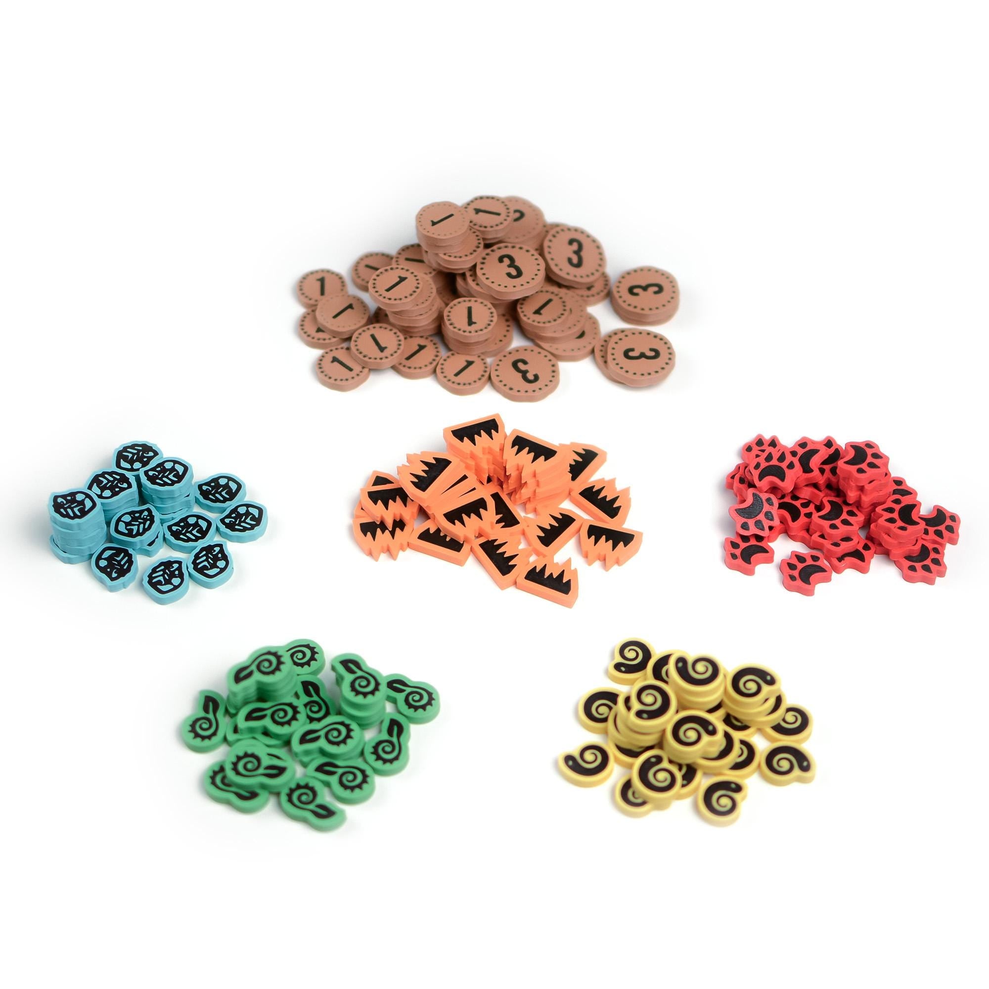 Spirit Island token set – Upgrade components