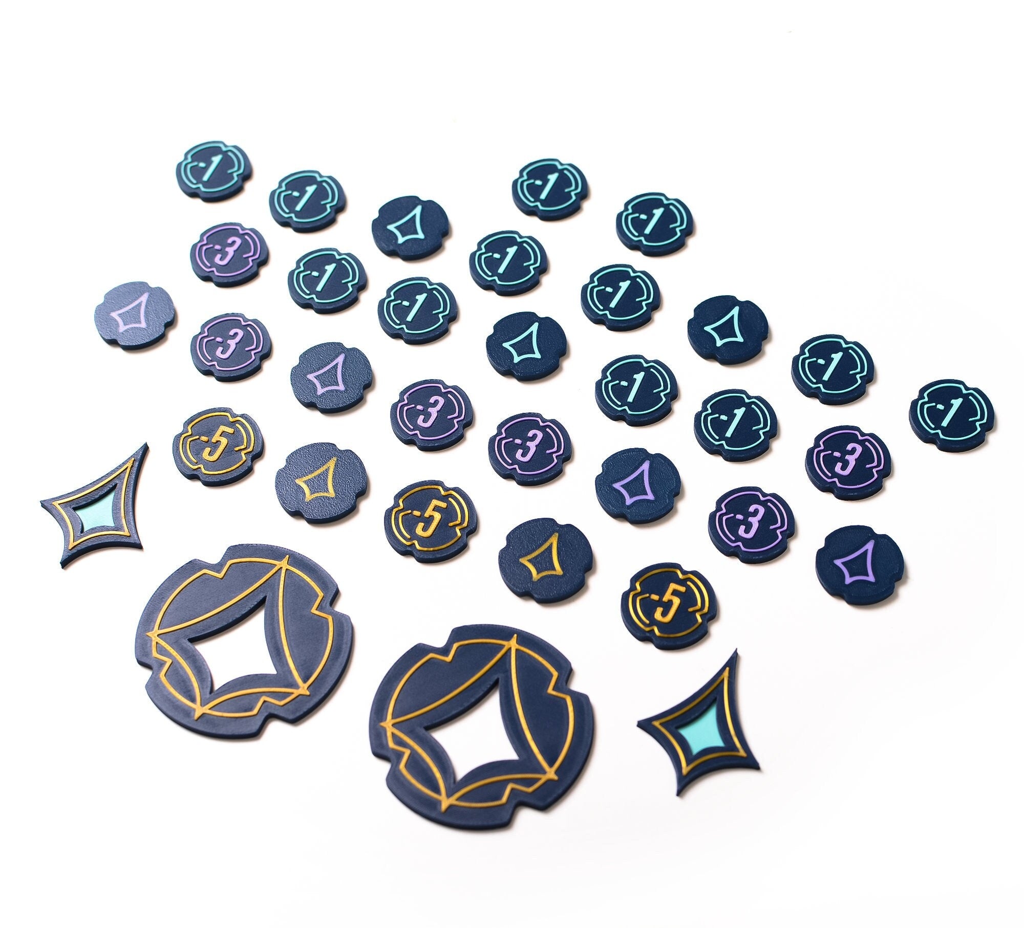 Disney Lorcana: Premium Tokens/Damage Markers/Lore, Star Counters