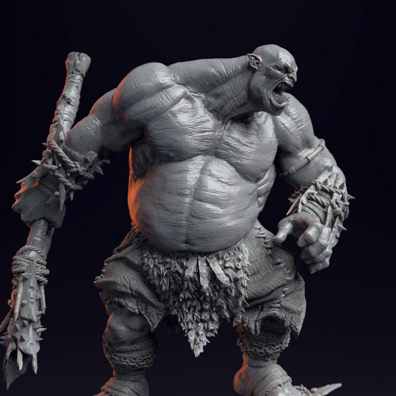 Ogre - Brutal Fantasy Miniature, DnD Monster, Tabletop RPG Figure